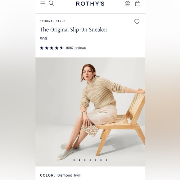 ROTHY’S The Original Slip On Sneaker - Picture 9 of 9